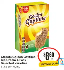 IGA Streets Golden Gaytime Ice Cream offer