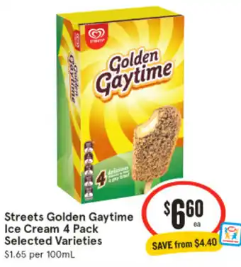 IGA Streets Golden Gaytime Ice Cream offer