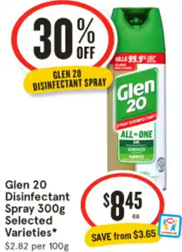 IGA Glen 20 Disinfectant Spray offer