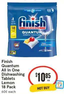 IGA Finish Quantum All In One Dishwashing Tablets Lemon offer