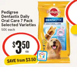 IGA Pedigree Dentastix Daily Oral Care offer