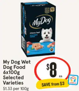 IGA My Dog Wet Dog Food offer