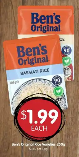 Spudshed Ben's Original Rice Varieties offer