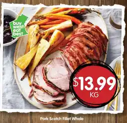 Spudshed Pork Scotch Fillet Whole offer