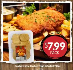 Spudshed Southern Style Chicken Thigh Schnitzel offer
