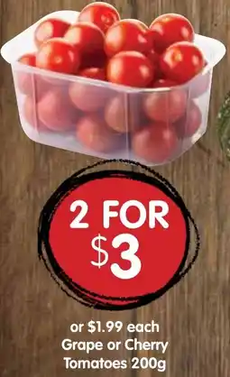 Spudshed Grape or Cherry Tomatoes offer
