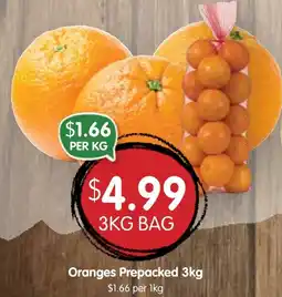 Spudshed Oranges Prepacked offer