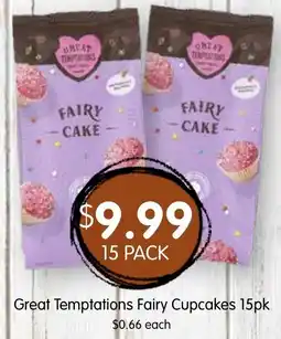 Spudshed Great Temptations Fairy Cupcakes offer
