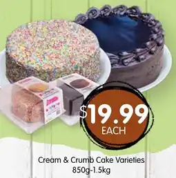 Spudshed Cream & Crumb Cake Varieties offer
