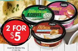 Spudshed Zoosh Dip Varieties offer