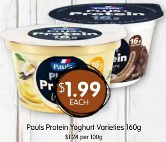Spudshed Pauls Protein Yoghurt Varieties offer