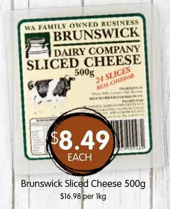 Spudshed Brunswick Sliced Cheese offer