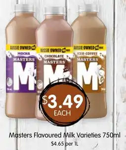 Spudshed Masters Flavoured Milk Varieties offer