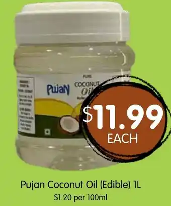 Spudshed Pujan Coconut Oil offer