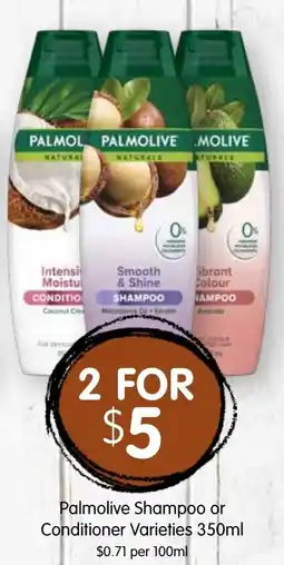 Spudshed Palmolive Shampoo or Conditioner Varieties offer