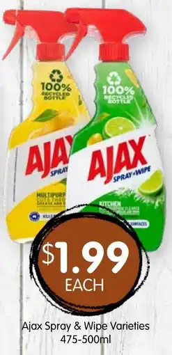 Spudshed Ajax Spray & Wipe Varieties offer