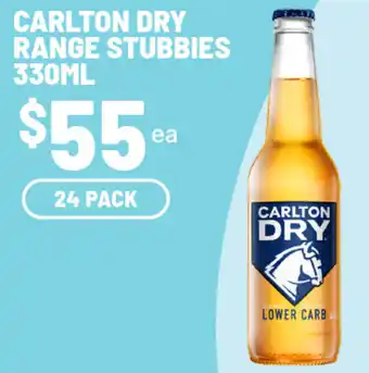 IGA Liquor Carlton dry range stubbies offer