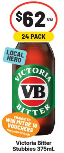 IGA Liquor Victoria Bitter Stubbies offer