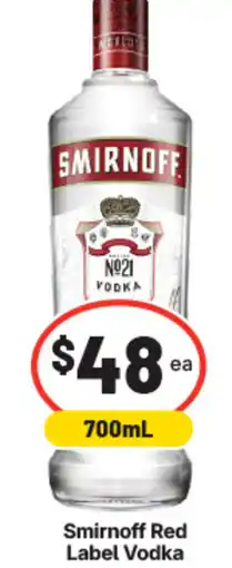 IGA Liquor Smirnoff Red Label Vodka offer