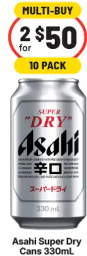 IGA Liquor Asahi Super Dry Cans offer