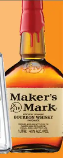 IGA Liquor Maker's Mark Bourbon Whisky offer