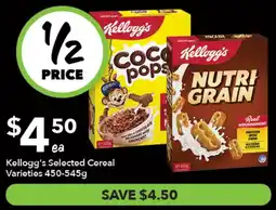 Ritchies Kellogg's Selected Cereal Varieties offer
