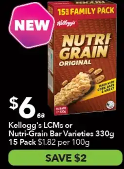 Ritchies Kellogg's LCMs or Nutri-Grain Bar Varieties offer
