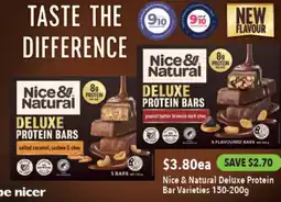 Ritchies Nice & Natural Deluxe Protein Bar Varieties offer