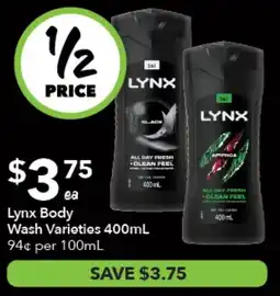 Ritchies Lynx Body Wash Varieties offer