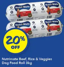 Ritchies Nutrimate Beef, Rice & Veggies Dog Food Roll offer