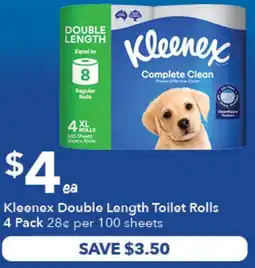 Ritchies Kleenex Double Length Toilet Rolls offer