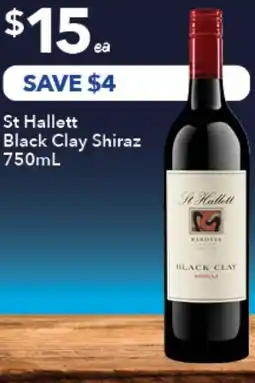 Ritchies St Hallett Black Clay Shiraz offer