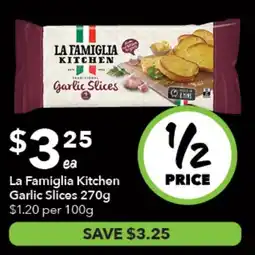 Ritchies La Famiglia Kitchen Garlic Slices offer