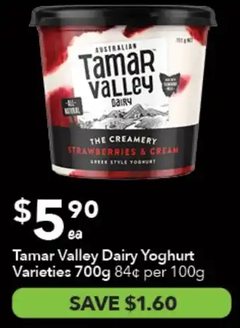 Ritchies Tamar Valley Dairy Yoghurt Varieties offer