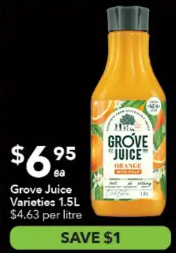 Ritchies Grove Juice Varieties offer