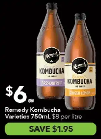 Ritchies Remedy Kombucha Varieties offer