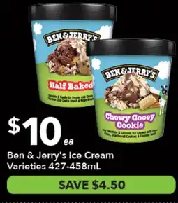 Ritchies Ben & Jerry's Ice Cream Varieties offer