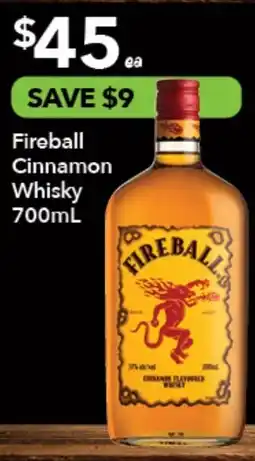 Ritchies Fireball Cinnamon Whisky offer