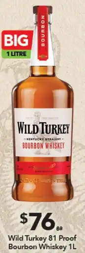Ritchies Wild Turkey 81 Proof Bourbon Whiskey offer