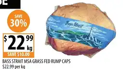 Supabarn Bass strait msa grass fed rump caps offer