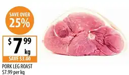Supabarn PORK LEG ROAST offer