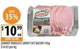 Supabarn ZAMMIT RINDLESS SHORT CUT BACON offer
