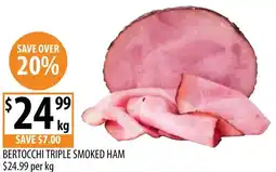 Supabarn Bertocchi triple smoked ham offer