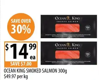Supabarn OCEAN KING SMOKED SALMON offer