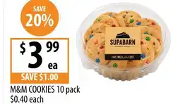 Supabarn M&m cookies offer