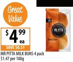 Supabarn Mr pitta milk buns offer