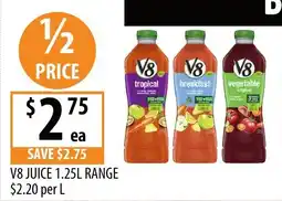 Supabarn V8 JUICE RANGE offer