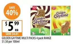 Supabarn Golden gaytime multi packs offer