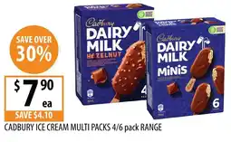 Supabarn Cadbury ice cream multi packs offer