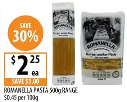 Supabarn Romanella pasta range offer